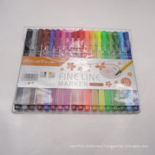 Non-Toxic 18 Color Fineliner Pen, Fine Line Marker